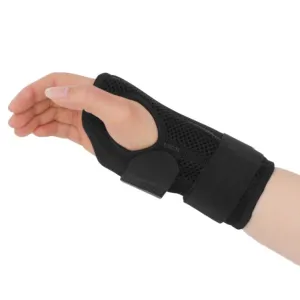 Two-Way Compression Stabilized Support Plate Wrist Brace Fracture Sprain Rehabilitation Wrist Brace, Specification: Right Hand S (Black)