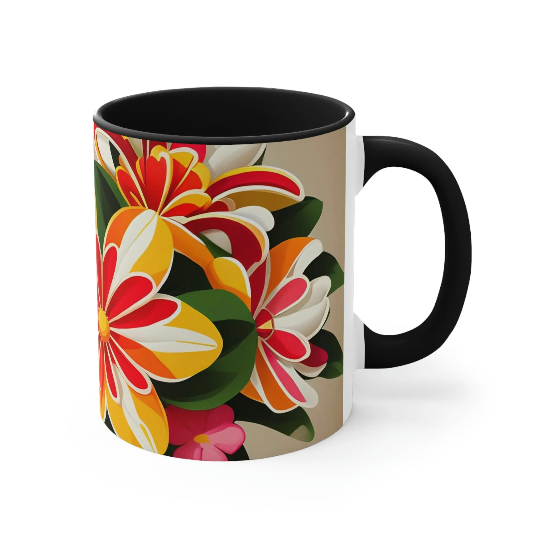 Vibrant Bouquet of Wildflowers, Ceramic Mug - Perfect for Coffee, Tea, and More!