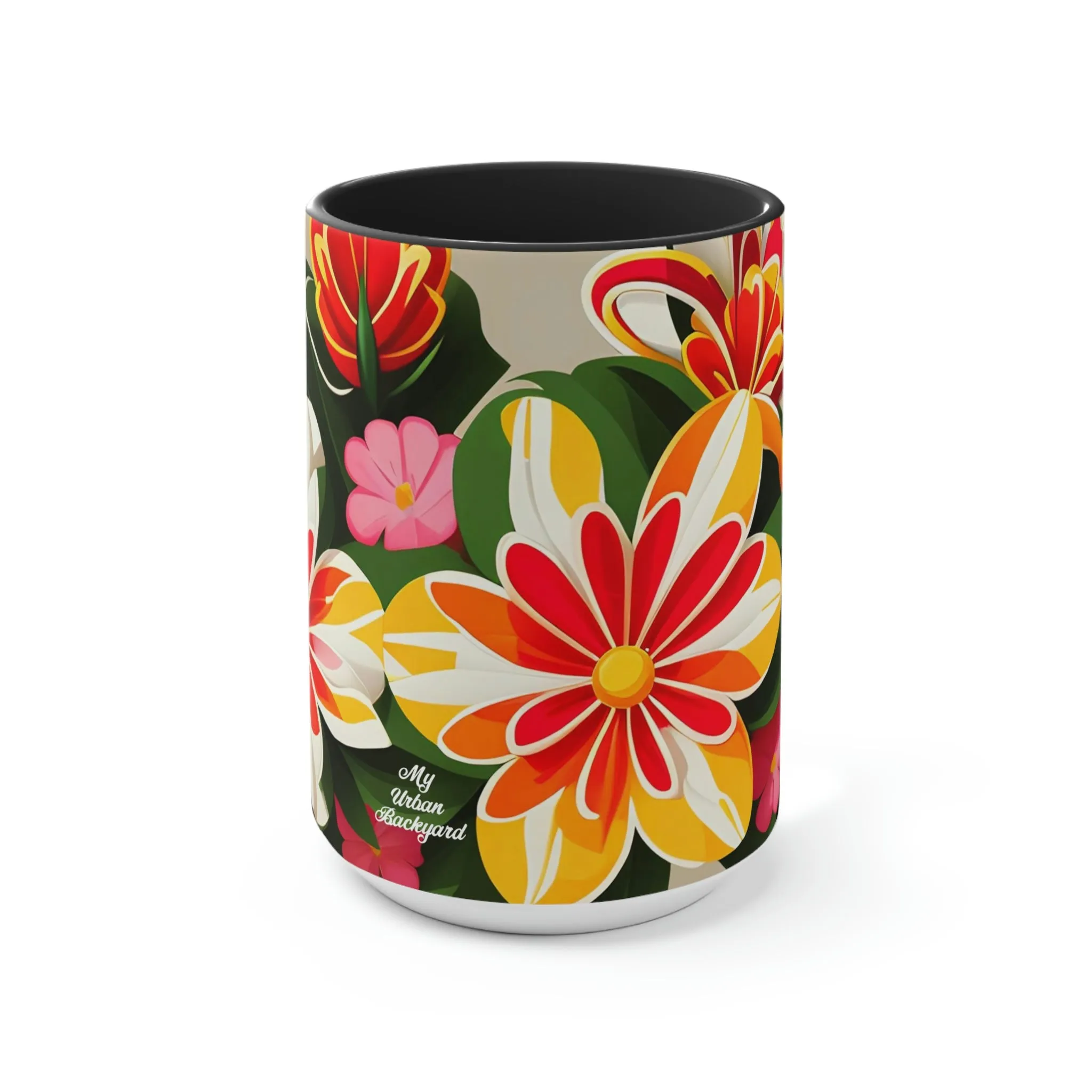 Vibrant Bouquet of Wildflowers, Ceramic Mug - Perfect for Coffee, Tea, and More!