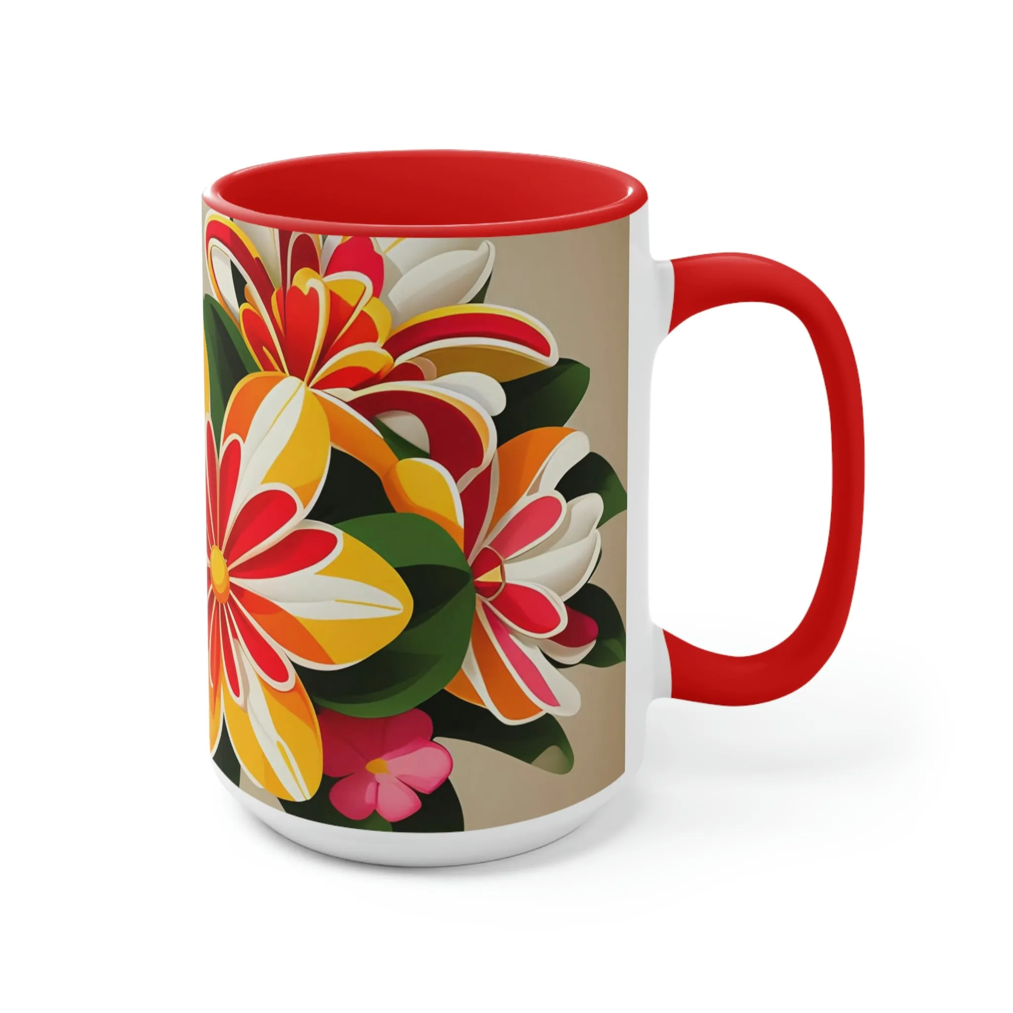 Vibrant Bouquet of Wildflowers, Ceramic Mug - Perfect for Coffee, Tea, and More!