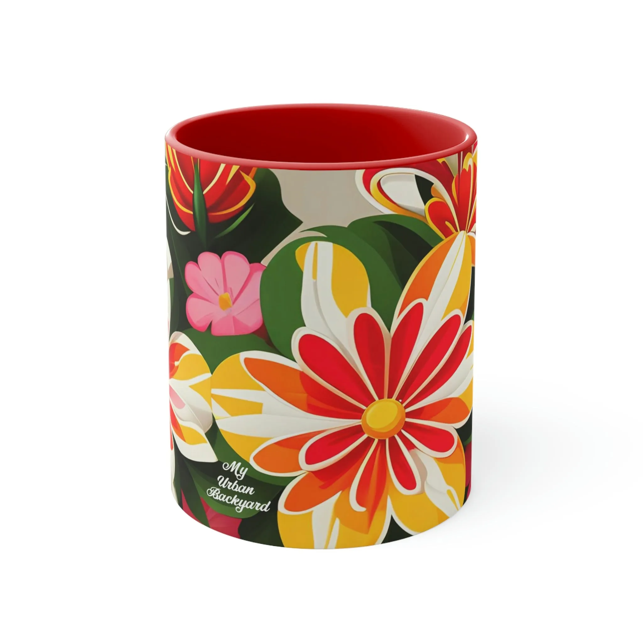 Vibrant Bouquet of Wildflowers, Ceramic Mug - Perfect for Coffee, Tea, and More!