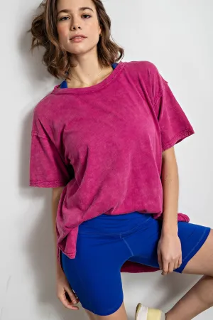 'Wash Away' Top - Magenta